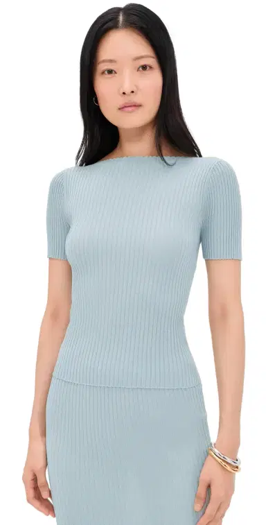 LESET Blake Rib Short Sleeve Tee Mirage L | Thumbnail 1 LESET Blake Rib Short Sleeve Tee Mirage L | Thumbnail 1
