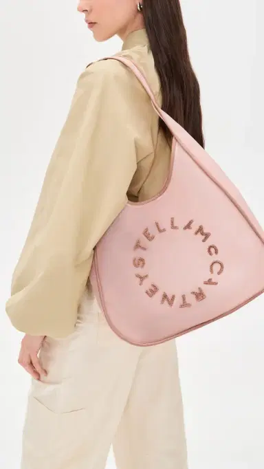 Stella McCartney Large Mesh Logo Hobo Bag | Thumbnail 3 Stella McCartney Large Mesh Logo Hobo Bag | Thumbnail 3