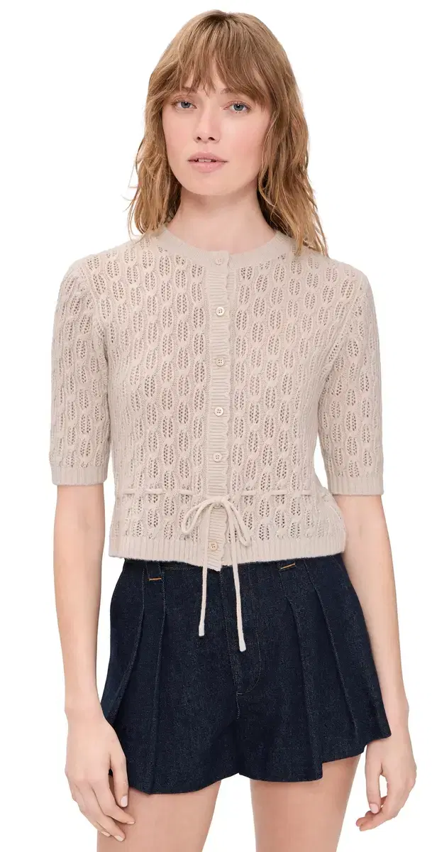 FRAME The Clover Cardi Oatmeal Heather