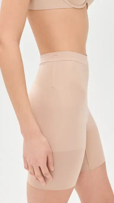 SPANX sculpt GoFigure Mid Thigh Shorts Chai | Thumbnail 4
