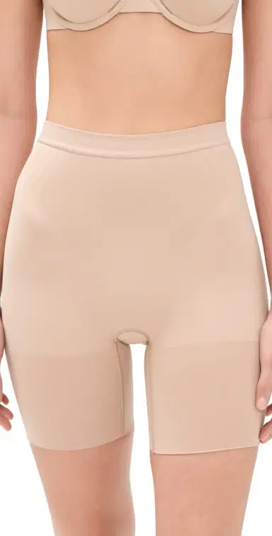 SPANX sculpt GoFigure Mid Thigh Shorts Chai | Thumbnail 1