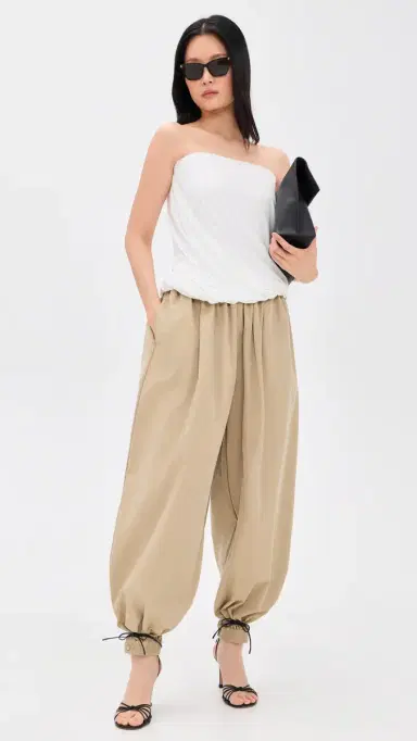 Norma Kamali Strapless Twist Top Snow | Thumbnail 5 Norma Kamali Strapless Twist Top Snow | Thumbnail 5