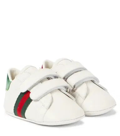 Gucci Kids Baby Ace leather sneakers | Thumbnail 1