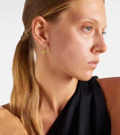 Octavia Elizabeth Yana Micro 18kt gold earrings with beryls and diamonds | Thumbnail 3 Octavia Elizabeth Yana Micro 18kt gold earrings with beryls and diamonds | Thumbnail 3