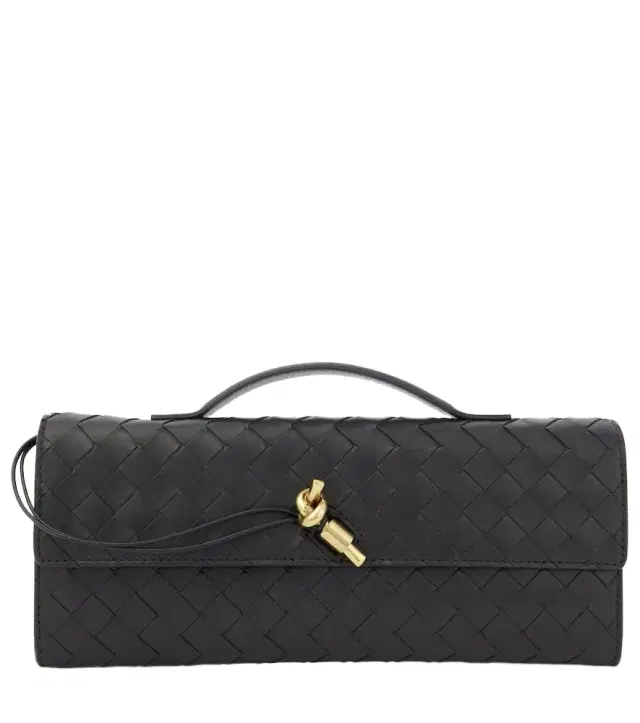 Bottega Veneta Andiamo Intrecciato leather clutch