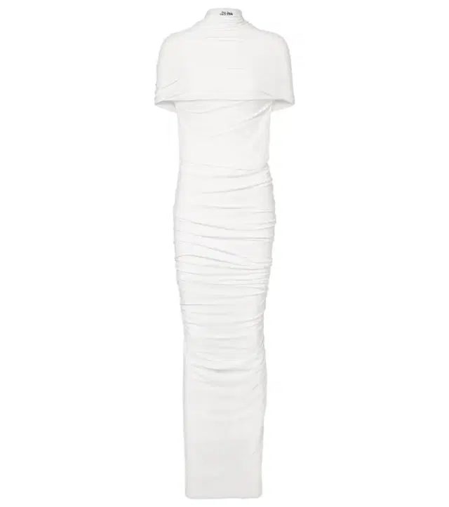 Jean Paul Gaultier Fringed ruched jersey maxi dress
