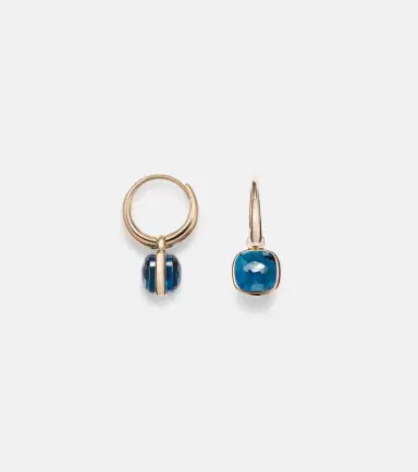 Pomellato Nudo Mini 18kt rose gold earrings with topazes | Thumbnail 2