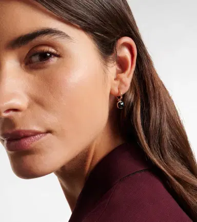 Pomellato Nudo Mini 18kt rose gold earrings with topazes | Thumbnail 5