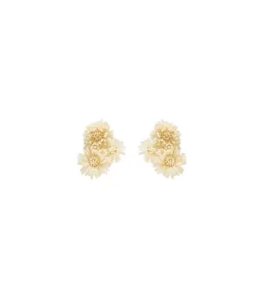 Oscar de la Renta Pompom beaded clip-on earrings | Thumbnail 1