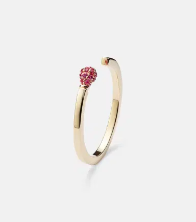 Sydney Evan Match 14kt gold ring with rubies | Thumbnail 2