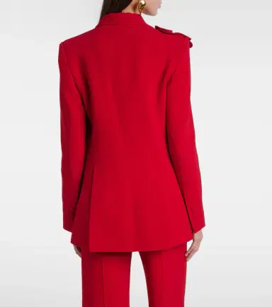 Elie Saab Floral-appliqué cady blazer | Thumbnail 3