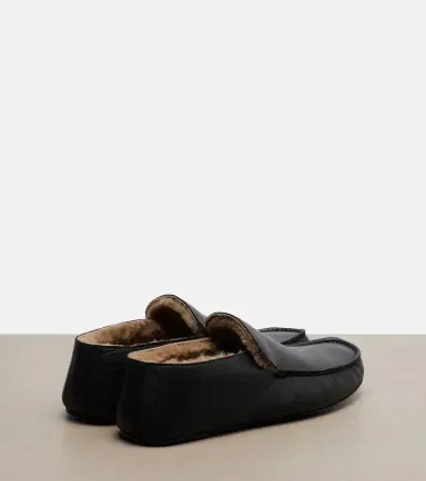 The Row Leo shearling-lined leather loafers | Thumbnail 3