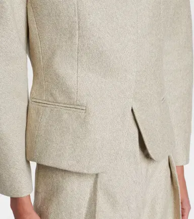 Jacquemus Ovalo cotton and linen jacket | Thumbnail 2