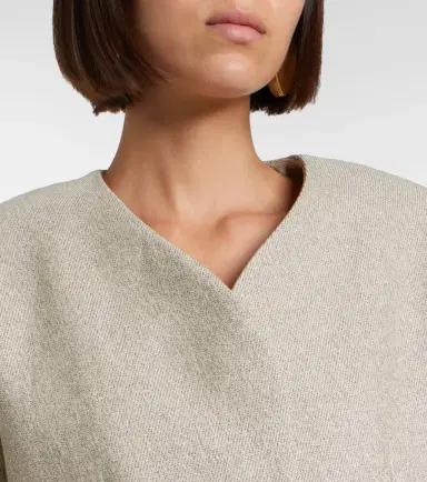 Jacquemus Ovalo cotton and linen jacket | Thumbnail 3