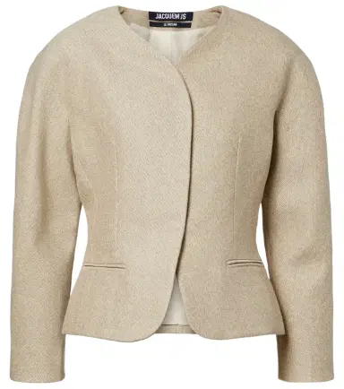 Jacquemus Ovalo cotton and linen jacket | Thumbnail 1