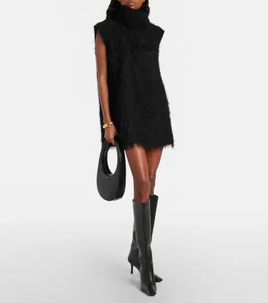 The Frankie Shop Lancy fringed minidress | Thumbnail 5