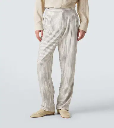 Zegna Striped silk straight pants | Thumbnail 4 Zegna Striped silk straight pants | Thumbnail 4