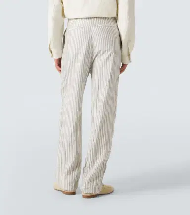 Zegna Striped silk straight pants | Thumbnail 5 Zegna Striped silk straight pants | Thumbnail 5