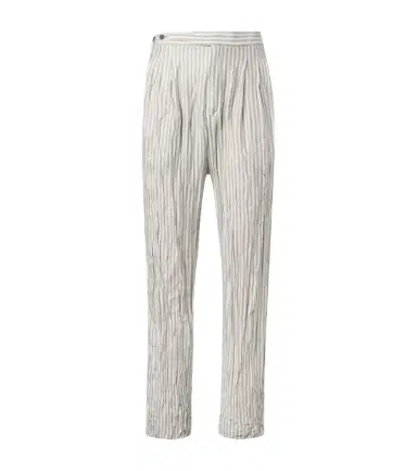 Zegna Striped silk straight pants | Thumbnail 1 Zegna Striped silk straight pants | Thumbnail 1
