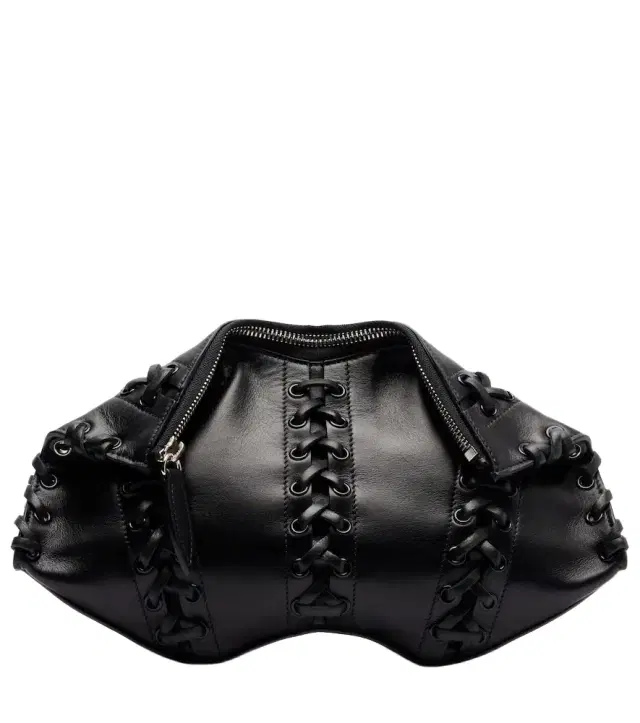 McQueen Manta Small leather shoulder bag