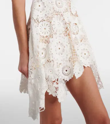Self-Portrait Crochet minidress | Thumbnail 3