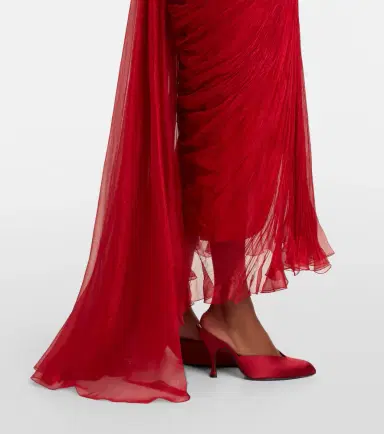 Maria Lucia Hohan Rio draped silk muslin gown | Thumbnail 3