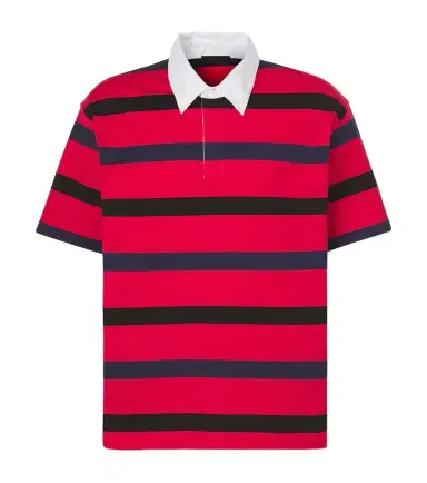 Prada Oversized striped cotton piqué polo shirt | Thumbnail 1 Prada Oversized striped cotton piqué polo shirt | Thumbnail 1