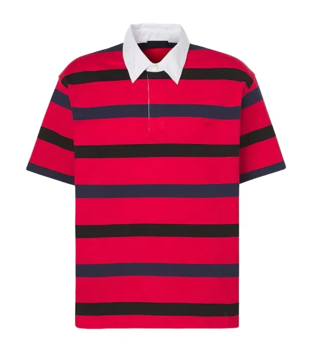 Prada Oversized striped cotton piqué polo shirt
