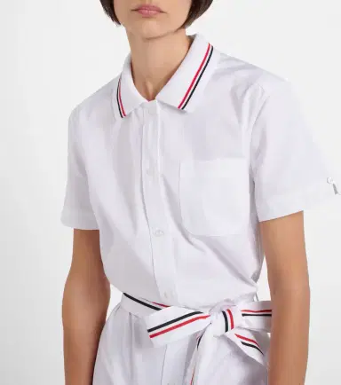 Thom Browne Belted cotton poplin shirt dress | Thumbnail 4 Thom Browne Belted cotton poplin shirt dress | Thumbnail 4