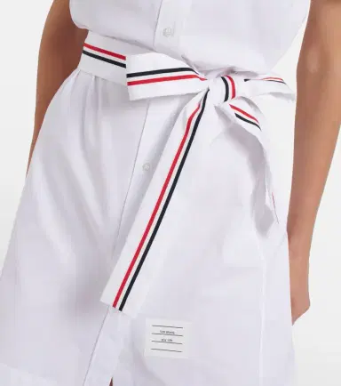 Thom Browne Belted cotton poplin shirt dress | Thumbnail 5 Thom Browne Belted cotton poplin shirt dress | Thumbnail 5