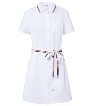 Thom Browne Belted cotton poplin shirt dress | Thumbnail 1 Thom Browne Belted cotton poplin shirt dress | Thumbnail 1