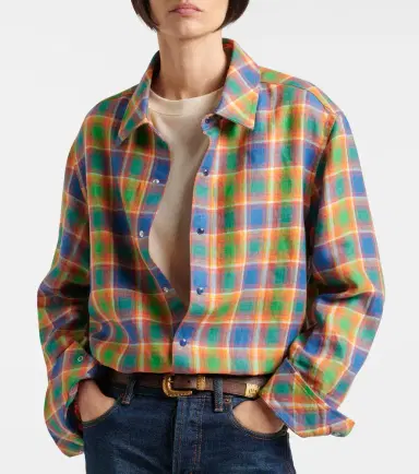 God's True Cashmere Brilliant linen shirt with lapis lazuli | Thumbnail 6