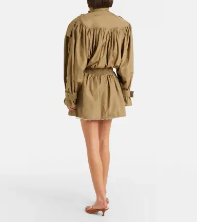 Chloe Chloé Cotton poplin trench coat | Thumbnail 3 Chloe Chloé Cotton poplin trench coat | Thumbnail 3