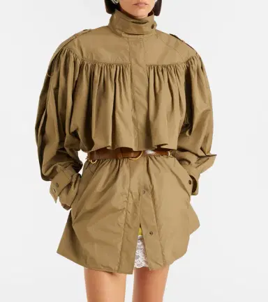 Chloe Chloé Cotton poplin trench coat | Thumbnail 5 Chloe Chloé Cotton poplin trench coat | Thumbnail 5
