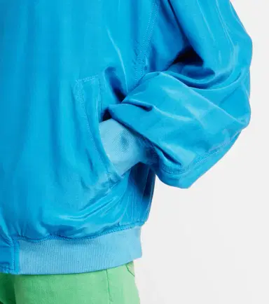 Versace Oversized silk poplin blouson jacket | Thumbnail 4 Versace Oversized silk poplin blouson jacket | Thumbnail 4
