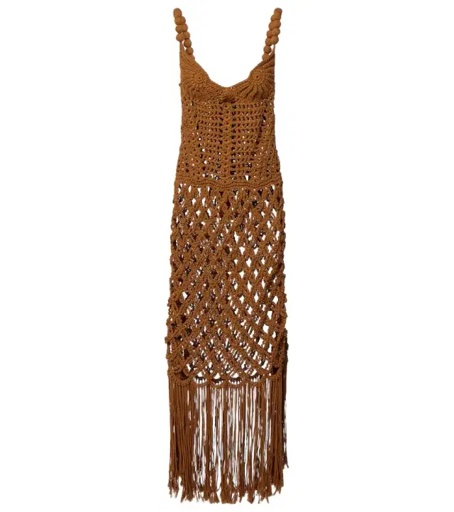 Crochet cotton maxi dress