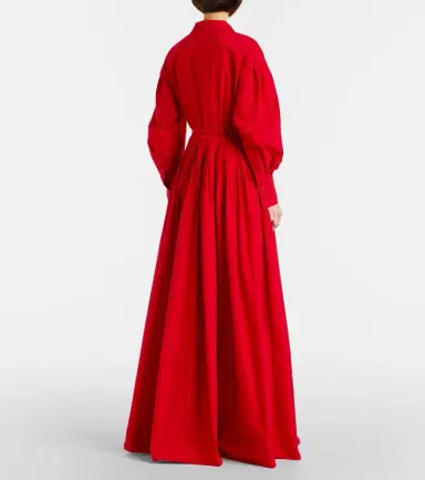 Ralph Lauren Collection Daley belted cotton-blend poplin gown | Thumbnail 5