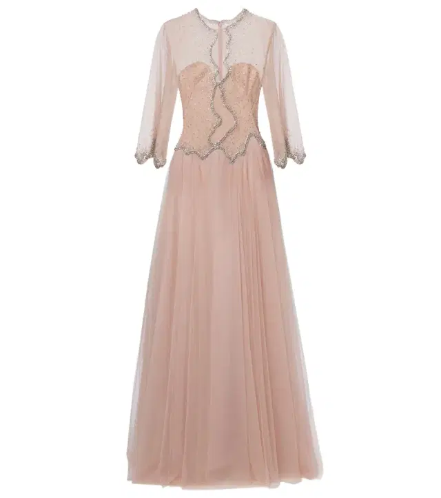 Costarellos Evanna embellished tulle gown