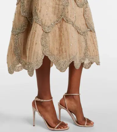 Costarellos Sylvie embellished georgette cocktail dress | Thumbnail 3