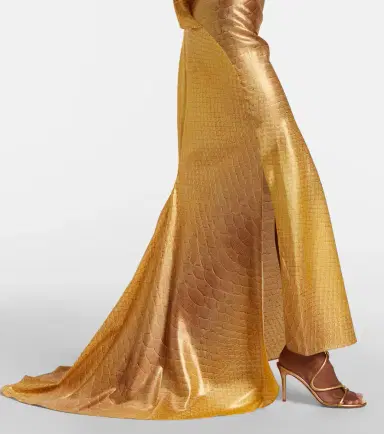 Roberto Cavalli Snake-print silk gown | Thumbnail 2