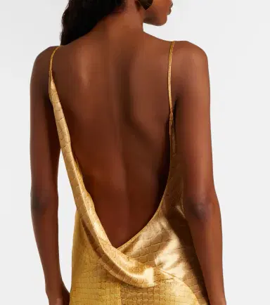 Roberto Cavalli Snake-print silk gown | Thumbnail 4