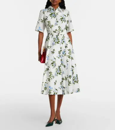 Emilia Wickstead Rubie floral cotton poplin shirt dress | Thumbnail 6