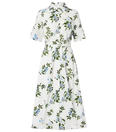 Emilia Wickstead Rubie floral cotton poplin shirt dress | Thumbnail 1