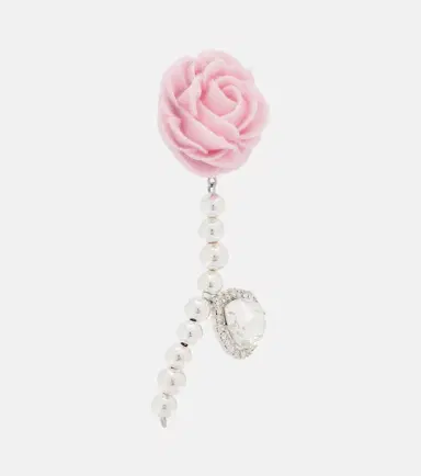 Magda Butrym Rose embellished drop earrings | Thumbnail 2