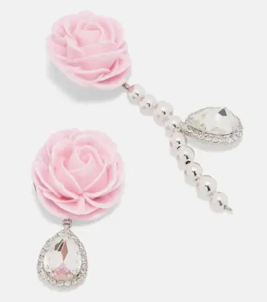 Magda Butrym Rose embellished drop earrings | Thumbnail 4