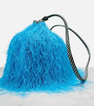 Dries Van Noten Small leather-trimmed crossbody bag | Thumbnail 4 Dries Van Noten Small leather-trimmed crossbody bag | Thumbnail 4