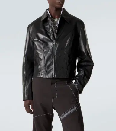 Kiko Kostadinov Lur leather jacket | Thumbnail 2 Kiko Kostadinov Lur leather jacket | Thumbnail 2