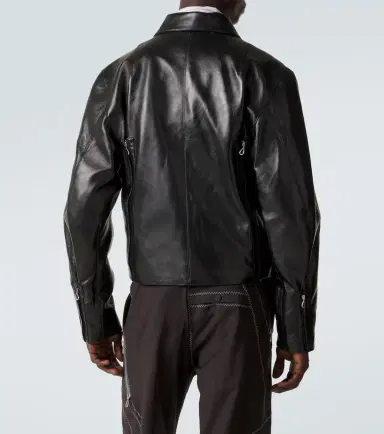 Kiko Kostadinov Lur leather jacket | Thumbnail 4 Kiko Kostadinov Lur leather jacket | Thumbnail 4