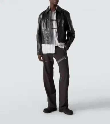 Kiko Kostadinov Lur leather jacket | Thumbnail 5 Kiko Kostadinov Lur leather jacket | Thumbnail 5
