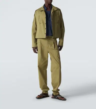 Kiko Kostadinov Egreta stiped cotton-blend jacket | Thumbnail 2 Kiko Kostadinov Egreta stiped cotton-blend jacket | Thumbnail 2